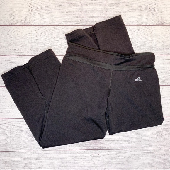 ADIDAS Black climacool yoga pants size S - Picture 2 of 4